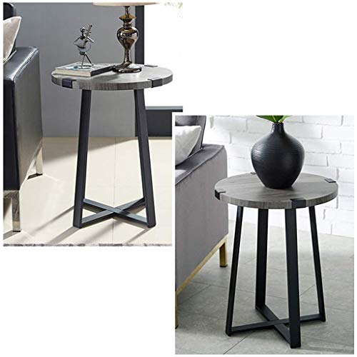 Table basse ronde en bois gain de place pour optimiser les petits salons