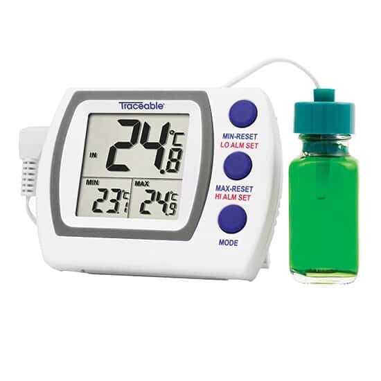 Traceable® Jumbo-Display Refrigerator/Freezer Thermometers (1 Bottle Probe)