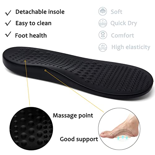 Chaychax Men's And Women's Arch Support Clogs Garden Shoes Slip-On Outdoor Beach Slippers With Removable Cushion Footbed, Glitter Silver, 11-11.5 Women/9.5-10 Men #TOP5