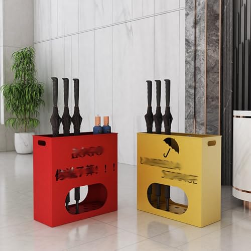 Support de rangement pour parapluies d'entrée en métal robuste et durable