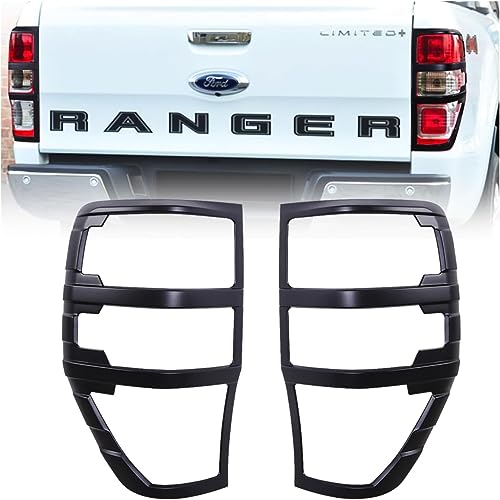 Couvercle de feu arrière Ford Ranger de 2012 à 2022 cache de protection noir