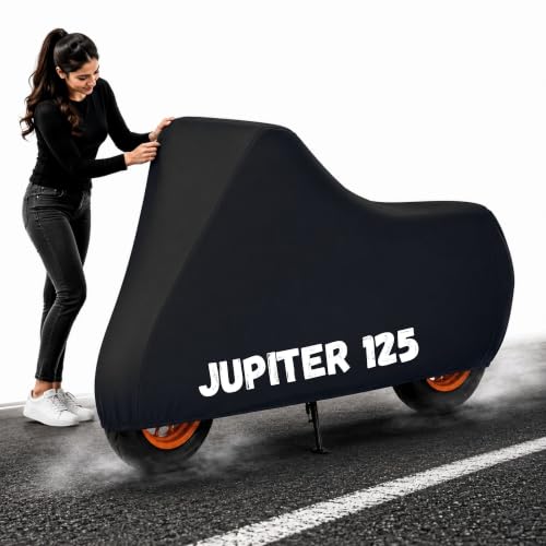 Image of Gutupet Bike Cover Waterproof Outdoor Protection (Aqua Black, Jupiter 125)
