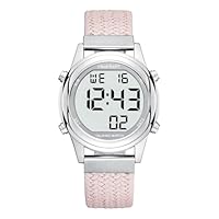 Hearkent Orologio da donna con annuncio vocale, orologio parlante in italiano, ampio display digitale, facile da leggere per non vedenti e anziani, sveglia con giorno della settimana e data