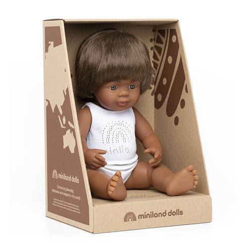 Image of Miniland Doll 15'' Australian Aboriginal Boy (Box) - Made in Spain, Inclusion, Quality, Diversity