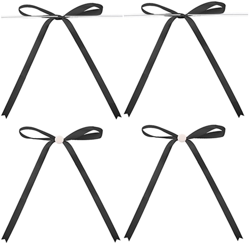 Nœuds de ruban en Satin rose frais de petite taille (200 pièces-paquet