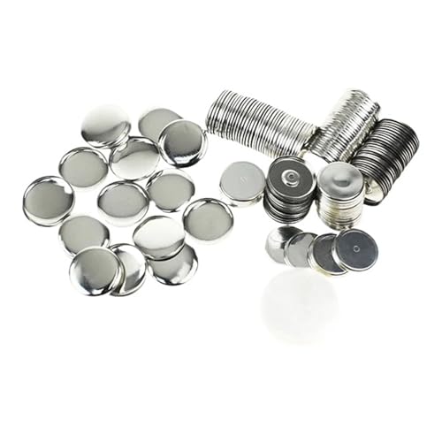 Pièces de badges vierges de 25 à 58mm pour broches magnétiques de réfrigérateur, 100 pièces