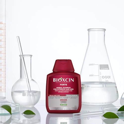 BIOXCIN Forte Shampoo gegen Haarausfall 300 ml – Pflanzliches Shampoo für dünnes und kraftloses Haar, stärkt die Haarstruktur und unterstützt kräftigeres Haar, mit BioComplex B11