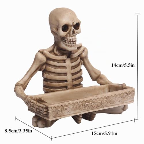 Plat de bonbons squelette d'Halloween, plat de bonbons crâne | Plateau de collations de crâne d’Halloween,Plateau de service squelette créatif, bol de décoration d'Halloween, bols d'exposition de nour – vue 5