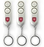 SafeAlarm (3-Pack) The Personal Self-Defense Safety Alarm Keychain |Loud 140DB Dual Alarm Siren Heard up to 600 ft/185 Meters Away | Emergency Safety Alarm for Women, Men, Children, Elderly