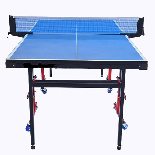 Image of ‎Mini Table Tennis w /Both Side Laminated & Wheels w /Lock (TT Net + 2 TT Racket & 2 Balls) (Mini Table)