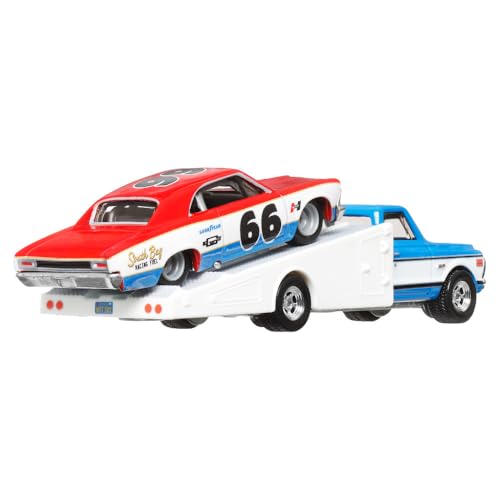 Team Transport: '66 Chevelle y '72 Chevy Ramp Truck 1:64 miniatura 1