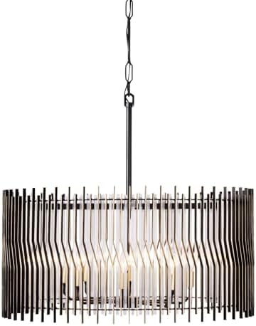 Varaluz Lighting 393P08MBFG Park Row - 8 Light Pendant in Industrial Style-16.5 Inches Tall and 32 Inches Wide