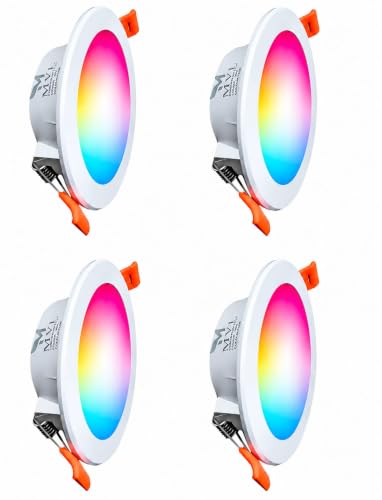 Image of 7Watt 7 in 1 Multicolor Ceiling Downlight Pack of 4