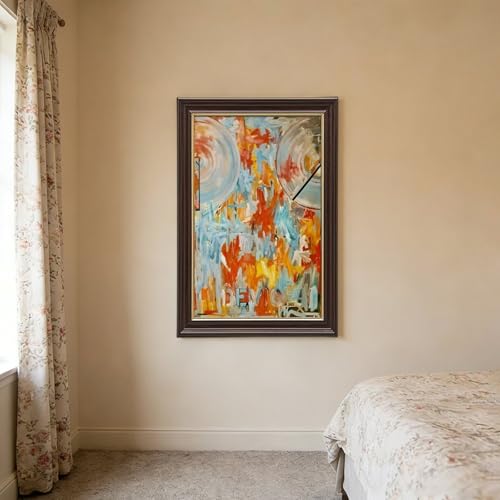 Impression expressionniste abstraite de Jasper Johns pour une décoration murale sur toile - 3