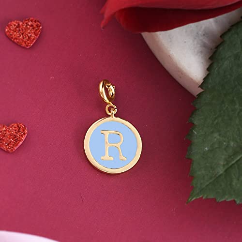 Alphabet R Enamel Charm