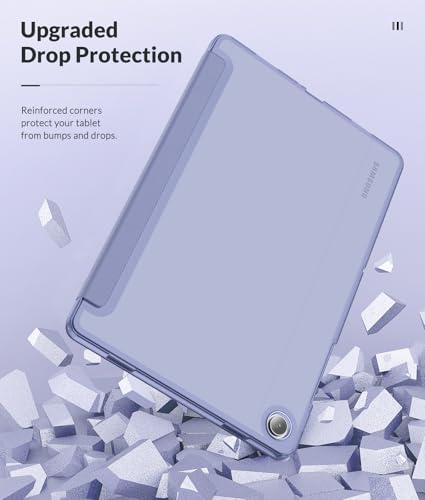 Image of MoKo Case for Samsung Galaxy Tab A11+ Plus 11 inch 2025, Grey Purple