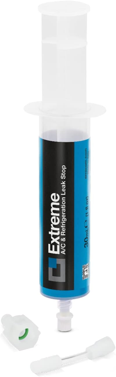 ERRECOM Extreme - 30mL, Air Conditioning and Refrigeration Leak Stop for HVAC/R Systems, includes 5/16 SAE (R410a, R32) adapter