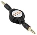 Produktbild mumbi Rollup Audio Klinkenkabel - 3.5mm Klinke auf 3.5mm Klinke - aufrollbar schwarz