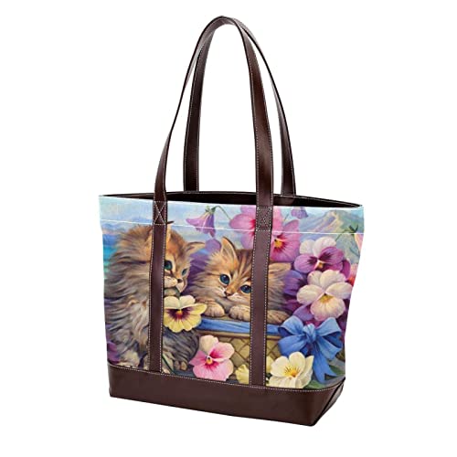 Sac fourre-tout imprimé ananas et papillon grand cabas de plage et de ville pour les vacances