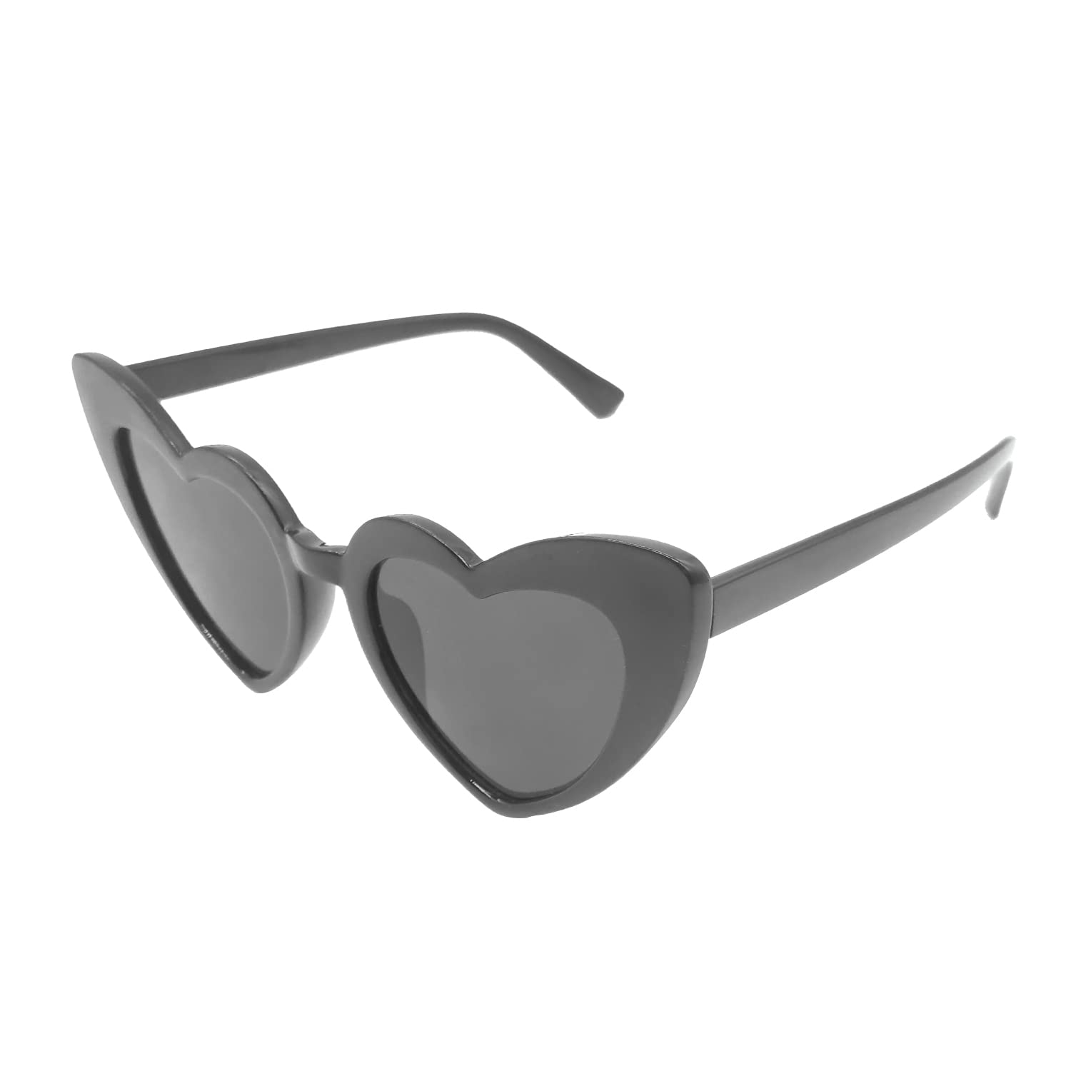 ALLY-MAGIC70s Vintage Love Heart Sunglasses, Women Cat Eye Ladies Retro Vintage Designer Style UV400 Protection Fancy Colorful Eyewear, Fancy Dress Style Colorful Glasses for Summer Party