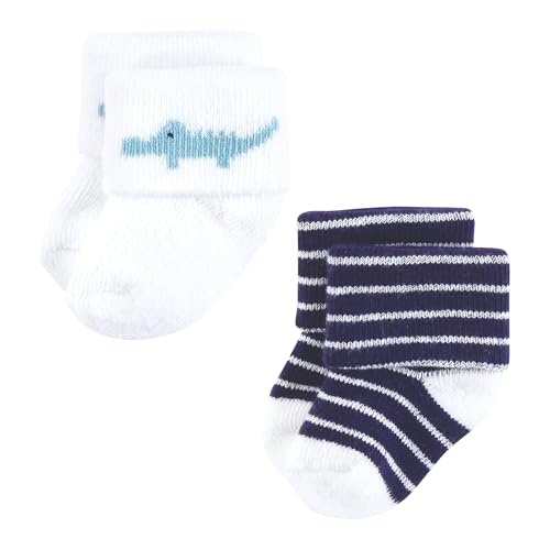 Image of Hudson Baby Baby 8-pack Cotton Rich Newborn and Terry Socks