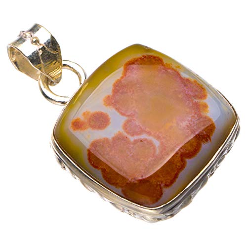 Pendentif jaspe naturel et argent 925 pour sublimer vos tenues bohèmes