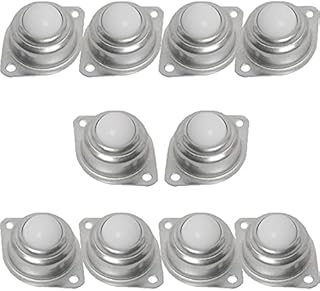 Bearing Nylon Ball, 10 Pcs Universal Steel Ball Roller Ball Wheel, Casters Nylon Small Castor Wheels, Ball Transfer Bearing for Conveyor, Transmission, Furniture, Load Capacity 30KG Per Castor