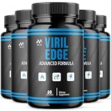 (5 Pack) Viril Edge Capsules, Official Viril Edge Pills for Men with All Natural Ingredients, Maximum Strength Supplement Premium Vitamins Supporting Optimal Wellness & Advanced Health (300 Capsules)