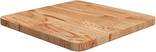vidaXL Square Table Top, Dining Table Top, Replacement Table Top for Restaurant Cafe Hotel, Coffee Table Top, Light Brown Treated Solid Wood Oak