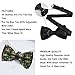 WUXEKZO Men's Boys Fashion Basset Hound Dog Floral Pre-Tied Bow Ties, Adjustable Neck Band Creative Bow Ties for Holiday Party, New Year, Suit
