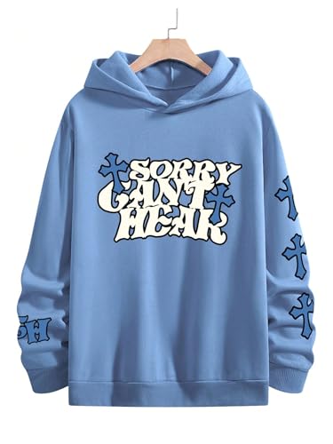 Men's Cross Graphic Hoodies Gothic Long Sleeve Y2K Hooded Pullovers Streetwear2
