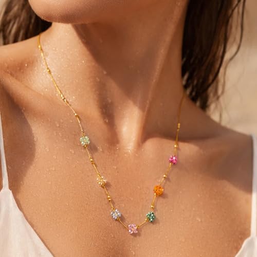 Image of Rubans Demi Fine Stainless Steel Necklace Chain Link Gift for Women & Girls