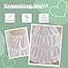 Papoopy Girls Petticoat Underskirt with 3 Hoops Full Slip Crinoline Skirt (3-4 Years)