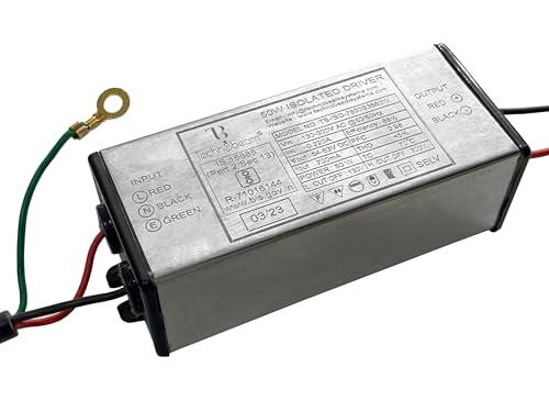 Image of TECHNOBEAM 50W Potted Isolated Driver, 63V-750mA With Red & Black Wire for Street light and Flood Light, Pack of1