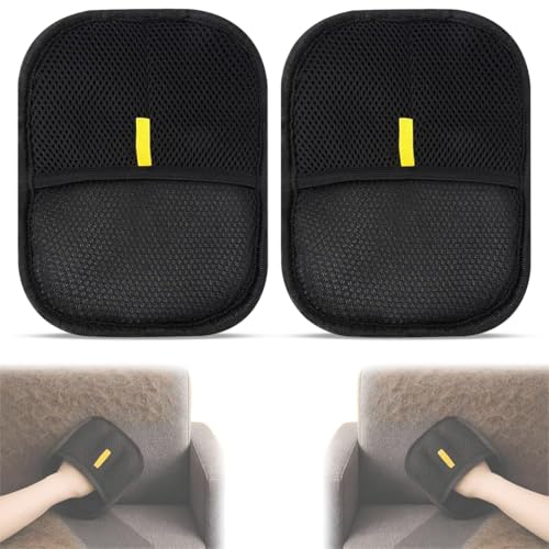 Guantes quitapelos para mascotas,2 Piezas,Guantes de aseo para mascotas,reutilizables, antiestáticos, de doble cara,para eliminar el pelo de las mascotas en la ropa