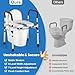 Toilet Seat Riser for Seniors, Raised Toilet Seat with Handles - FSA/HSA Eligible, Adjustable Height & Width, Supports 400 lbs - Universal Fit for Elderly, Handicap, Post-Surgery & Pregnancy