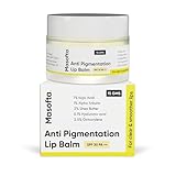 Masofta Shea Butter Lip Balm with Kojic Acid, Alpha Arbutin & Shea Butter for Smooth, Crack Free & Clear Lips, SPF 30 PA++, For Men & Women, 0.52 oz/15GMS