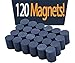 Boston Ceramic Ferrite Magnets bulk 120 per box – Super Strong Grade 11 - 0.78 inch x .20 inch Thick - Ferrite Magnets Bulk for Crafts Sciences Hobbies in Schools Offices and Industrials