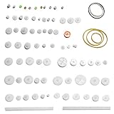 Mriuuod 75 Type Plastic Gear Kit Pulley Belt Worm Kits Crown Gear Single Double Reduction Gear Worm Gear DIY Gear Assortment Accessories Set for Toy Motor Car Robot
