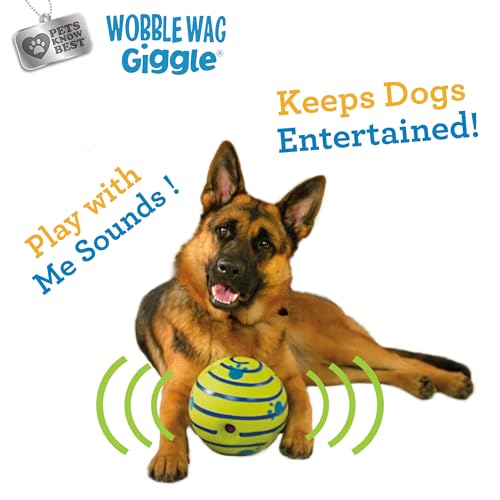 Wobble Wag Giggle Allstar Innovations Ball, Hundespielzeug, Bekannt aus dem TV