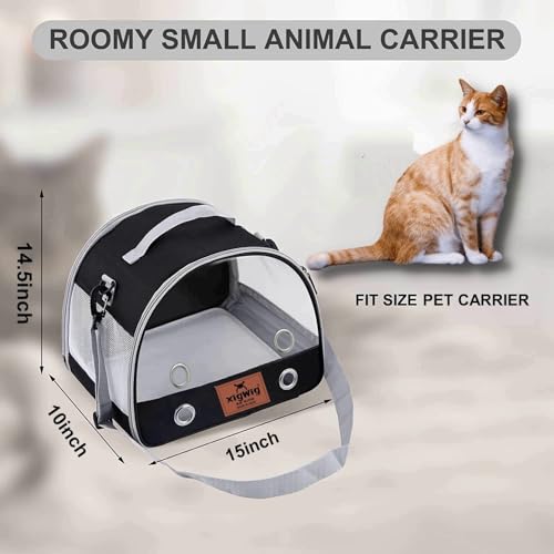 Image of Pet Carrier Multiple Airline Approved* for Medium Cats Small Cats, Soft Carriers for Small, Medium Dogs, Pet Carrier for Cat, Dogs, Puppy Carrier (Black)