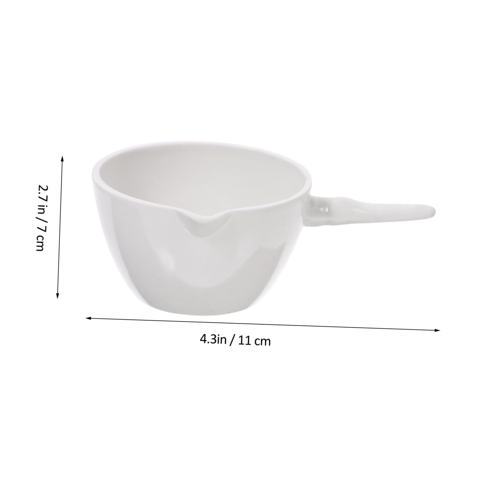 Garneck Evaporating Bowl Kit with Handle Round Porcelain for Laboratory School and Science Projects