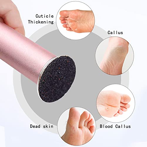 C12Rtive 100Pcs Replacement Sandpaper Discs & Stainless Steel Drill Bit Set,180Grit Replaceable Sanding Discs Refill For 25Mm Round Electric Foot File（#180Grit） #TOP3