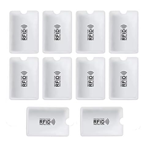 10/20/30 Pcs/Set Aluminum Anti RFID Reader Blocking Bank Credit Card Holder Protection New RFID Card Sleeve (30 Pcs) Cover