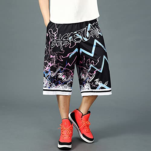 3 Pack Mens Basketball Shorts Dry-Fit Athletic Running Gym Workout Big and Tall Short Pant 4XL3