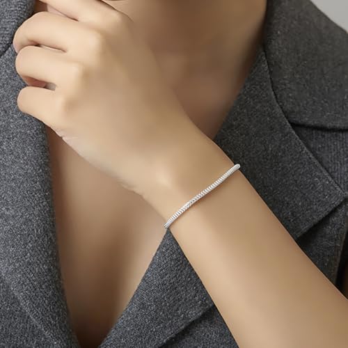 Image of TRUESILVER ACPL 925 Sterling Silver Sliding Bolo Bracelets for Women | BIS Hallmarked Fancy Link Rolo Design Bracelet | Adjustable Slider Chain Bracelet Gift for Birthday Anniversary Wedding