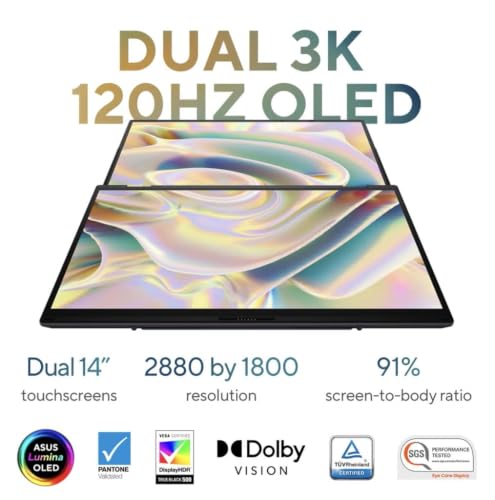 Image of ASUS Zenbook Duo AI 2-in-1 Laptop 14.0 inch Touchscreen OLED Display