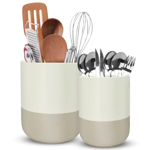 wishfly Küchenutensilienhalter, Utensilienhalter Aus Keramik für Die Küchentheke, Aufbewahrung...