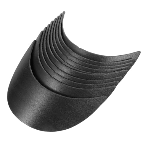 20pcs Baseball Cap Form Shaper Hat Liner Boys and Girls Hat Visor Inserts Fitted Cap Brim Liners Black