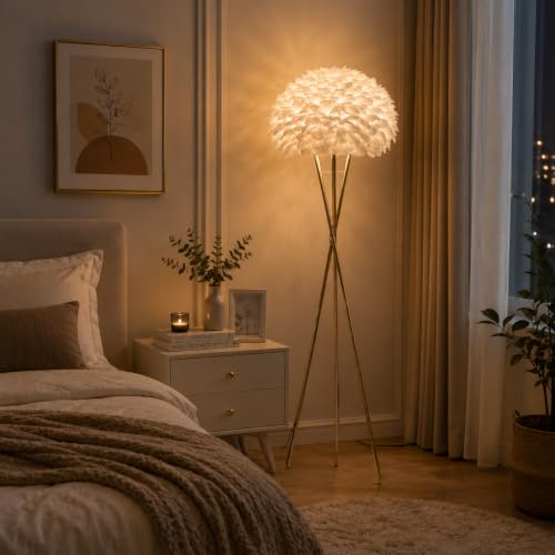 Image of Premium Decorative LED Floor Lamp & Glass Art Collection